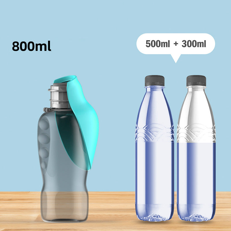 800ml Dogs Water Bottle Portable High Capacity